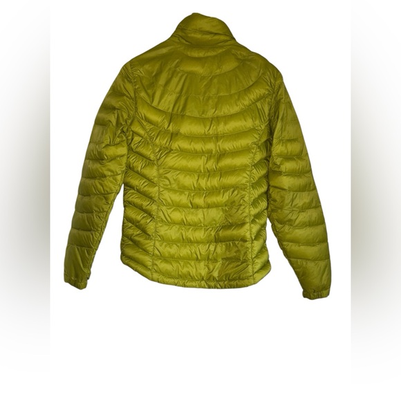 Women’s LL Bean 860 DownTek Water Repellent Down Jacket Small Lime Green - Picture 4 of 4